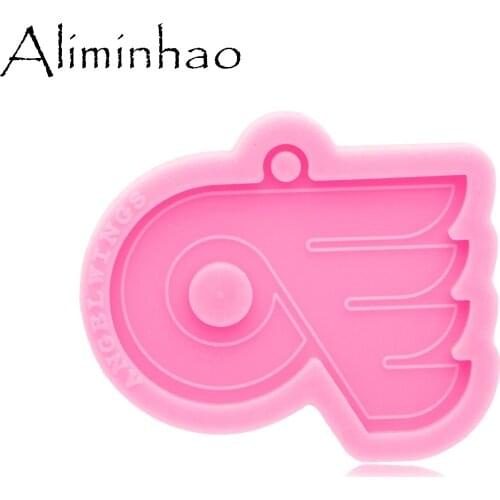 DY0778 Super Glossy Resin flag Mold Craft Keychain, Silicone Resin mold for DIY Necklace jewelry Epoxy