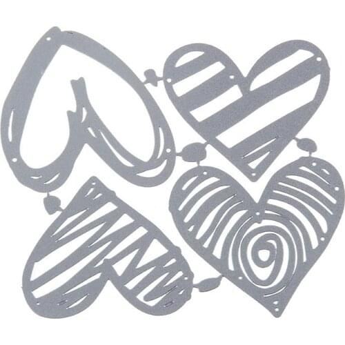 Heart-shaped hollow knife Mold Metal Cutting Mold DIY Craft Handmade DIY Scrapbook Embossed Template Punch Stencils Dies