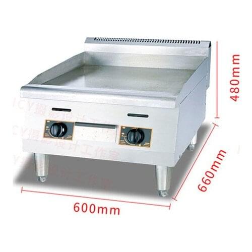 GH-24 16mm plate Stainless Steel 2 Burners LPG Grills Gas BBQ Grills Bakery Camping Picnic Outdoor Barbecue Tools