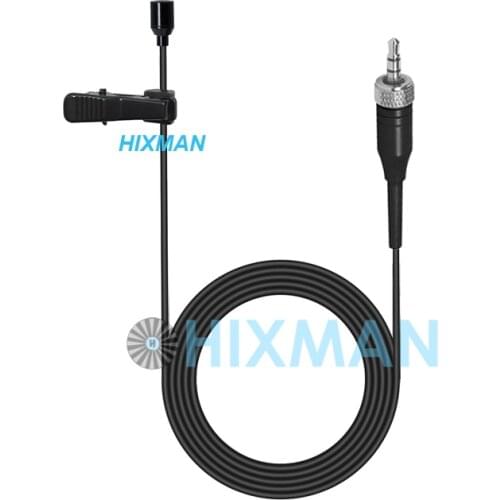 HIXMAN Black LM2-NL OmniDirectiona Lav Lavalier Lapel Condenser Microphone For Saramonic UwMic Nady Azden Senal Boya Wireless