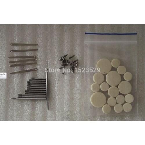 Clarinet repair parts screws,parts+ Clarinet pads Complete Set of 17 pads.Clarinet .Clarinet