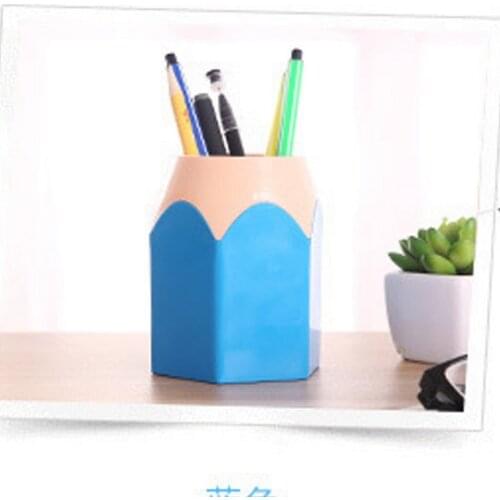Creative Pen Vase Pencil Pot Makeup Brush Holder Stationery Desk Tidy Container AIZB