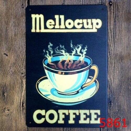 Metal Tin Sign 20*30 cm mellocup sticker Decor Bar Pub Home Vintage Retro Poster comic sticker