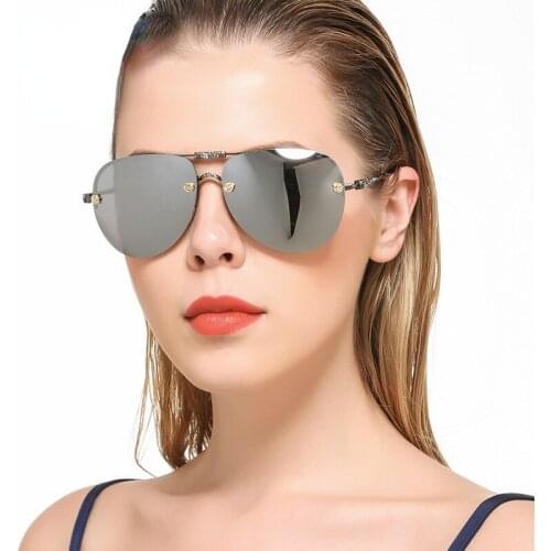 Carved Point Diamond Mens and womens Sunglasses drivers mirror folding Polarized Sunglasses