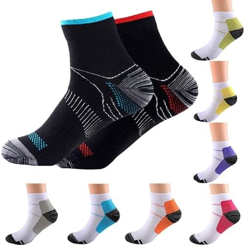 2021 New fashion sport Men Women Unisex Foot Compression Socks For Plantar Fasciitis Heel Spurs Arch Pain Breathable Socks