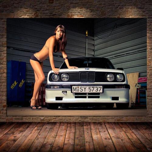 Posters Prints M3 BMW E30 Super Racing Car Wall Art Pictures Poster Canvas Painting for Living Room Home Decor Cuadros Unframed