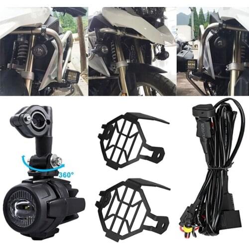 2Pcs/set Universal Motorcycle LED Auxiliary Light Car Fog Light Assemblie Driving Lamp For BMW R1200GS/ADV/F800GS