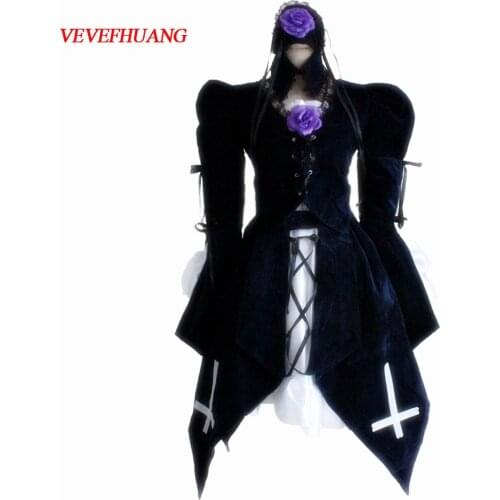 VEVEFHUANG Hot Anime Rozen Maiden cosplay Sui gin tou/Mercury Lampe /Mercury Lamp cos Halloween party gothic lolita dress set