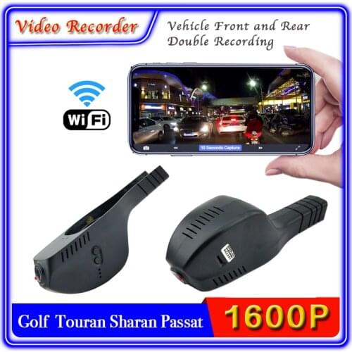 For Volkswagen VW Golf Touran Sharan Passat 2015~2021 Car Driving Video Recorder DVR Dedicated WiFi Front Rear Dash Cam Camera