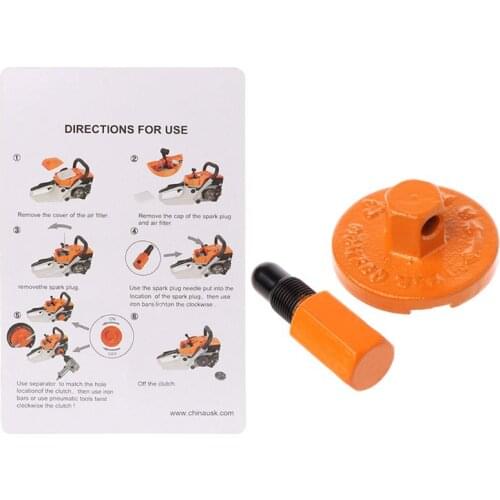 1Set Chainsaw Clutch Removal Tool Universal Piston Stopper Clutch Flywheel Drum Chain Saw Disassembly Parts Dismount Tool
