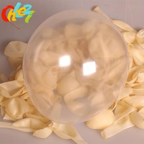 100 pc/lot 2.8g 12 inch clear latex balloons wedding party brithday decoration supplies transparent helium balloon Kid Toys