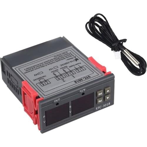 10A/240VAC Digital Thermostat Temperature Controller With Waterproof Sensor for Farm Greenhouse