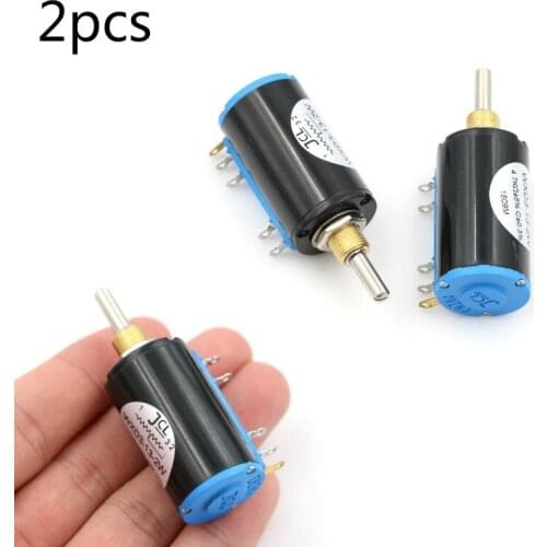 2pcs/lot WXD3-13-2W 4.7K ohm WXD3-13 2W Rotary side Rotary Multiturn Wirewound Potentiometer In Stock