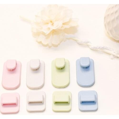 4pcs Remote Control Sticky Hooks Self Adhesive Tape Wall Hanger Holder for TV Closet Clothes Glass Mug Shelf Hanger