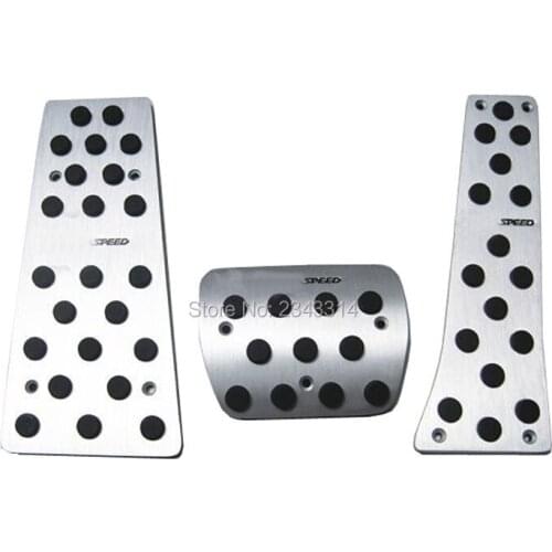 For 2015 2016 Mazda 3 6 CX-3 CX-5 Aluminum Automatic Accelerator Pedal Brake Footrest Pedal Non-slip Pad Car Styling Accessories