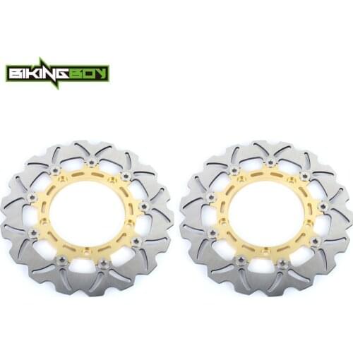 BIKINGBOY For Yamaha FJ 1200 ABS 1991 1992 1993 1994 1995 1996 Front Brake Discs Rotors Disks Motorcycle 298mm Stainless Steel