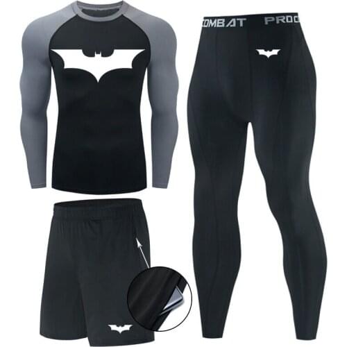 Boxing Set Compression Jersey+Pants Rashguard BJJ Kickboxing Tight T-shirts Muay Thai MMA Fightwear Fitness Sportsuit clothing