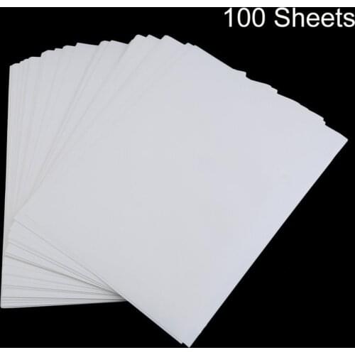 100 PCS A4 Sublimation Print Paper For Polyester Cotton T-Shirt Iron On Transfer Paper Heat Printing Transfer Accessories