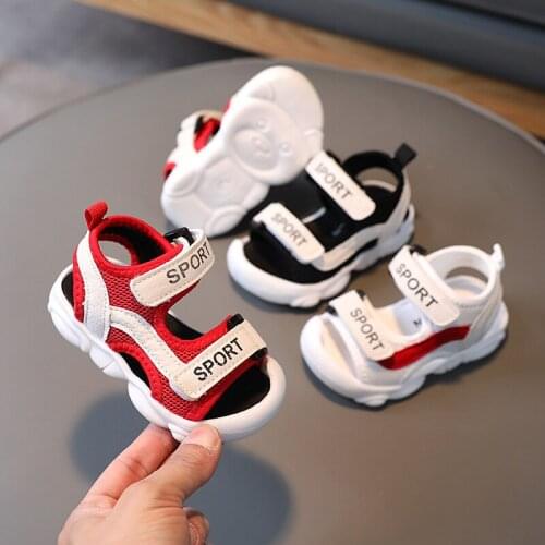 Baby Summer Sandals 1-3 Years Boys Girls Summer First Walkers Beach Sandals Infant Toddler Sport Shoes Kids Sandals Size 15-25