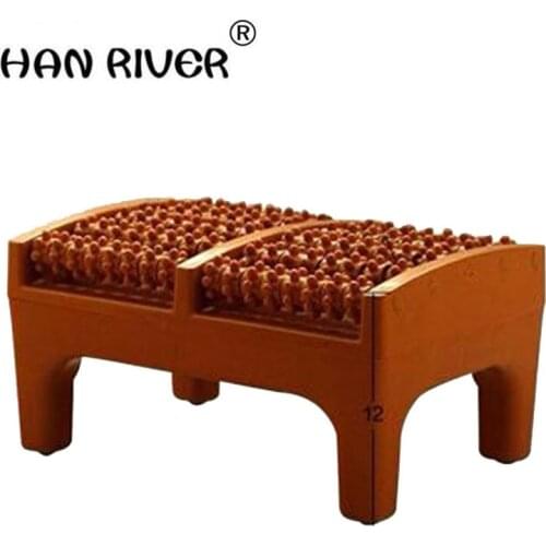 Domestic foot massager foot acupuncture point massage cushion plastic wooden roller foot massager a foot stool