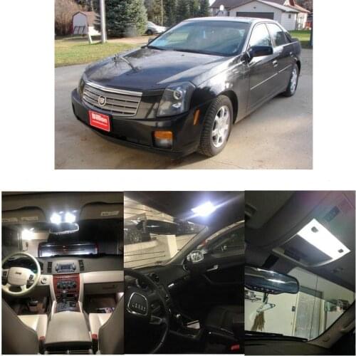 Interior Led lights For 2004 Cadillac CTS DeVille Escalade Seville SRX XLR License plate light Dome Light Map Light