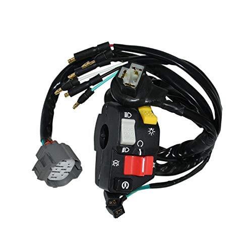 L/H Combination Switch 35020-HM3-A00 Fits 1999-2004 Honda TRX300EX SPORTRAX ATV Start/Stop/Light ON/Off/HI/Low