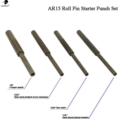 Ultimate Gunsmith Roll Pin Starters Arms Punch Set AR15 M4 M16 Rifle 4pcs Armorer Steel Army Hunting Paintball Accessories