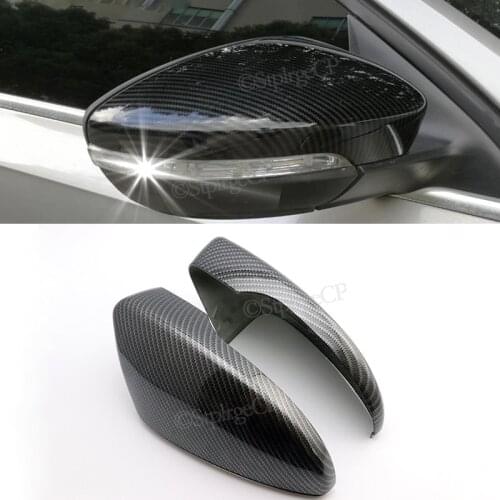 For Volkswagen VW CC Beetle Jetta Passat Sagitar Magotan Scirocco EOS Bora Rearview mirror cover carbon fiber side mirror cover