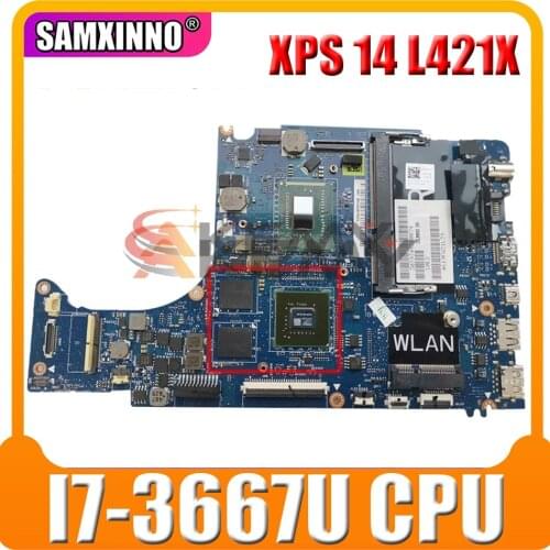 Original CN-0FM4HJ 0FM4HJ laptop Motherboard For DELL XPS 14 L421X LA-7841P SR0N5 I7-3667U Mainboard N13P-GV-S-A2