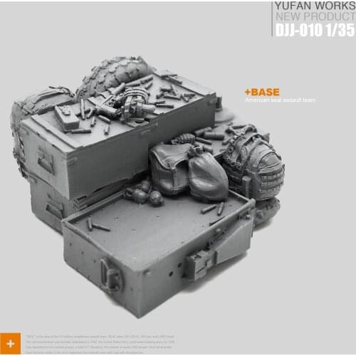 Yufan Model 1/35 Resin Platform soldier Resin Scene Djj-10