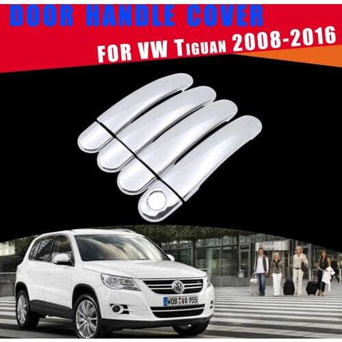 Luxurious Chrome Door Handle Cover Trim Car Accessories for Volkswagen VW Tiguan 2008 2009 2010 2011 2012 2013 2014 2015 2016