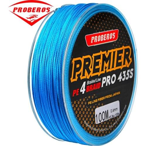 PE Blue Braided 100M Fishing Line 4 Strands 10 50 100 LB Pound Fish Wire Spider String Lake String Carp Australian pesca