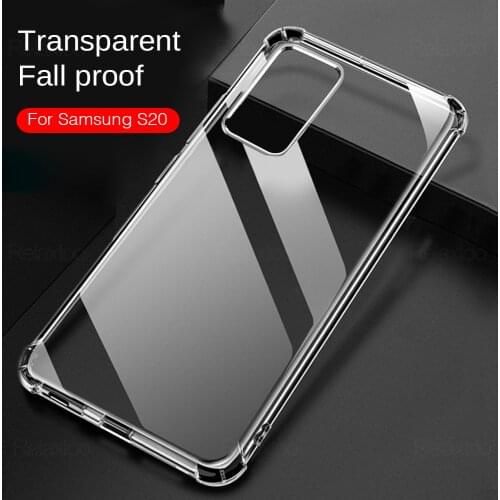 Transparent Shockproof Case For Samsung Galaxy S20 FE S10 S8 S9 Plus Note 20 ultra 10 Lite S 8 9 Soft Silicone Coque Funda Cover