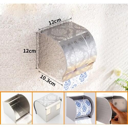 Steel Wall WC Paper Box Porta Carta Igienica Bianco Higienico Waterproof Toilet WC Paper Holder Tissue Toilet Paper Holder