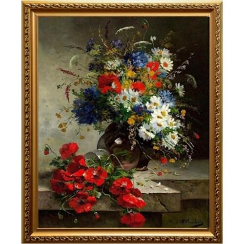 Needlework,Embroidery,DIY flower Painting,Cross stitch,kits,14ct Sunrise unprinted home Cross-stitch,poppy Sets For Embroidery26