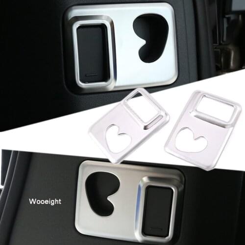 Wooeight ABS Silver Car Rear Trunk Hook Up Cover Decoration Frame Trim Fit for Land Rover Defender 2020 Car Interior Accessories
