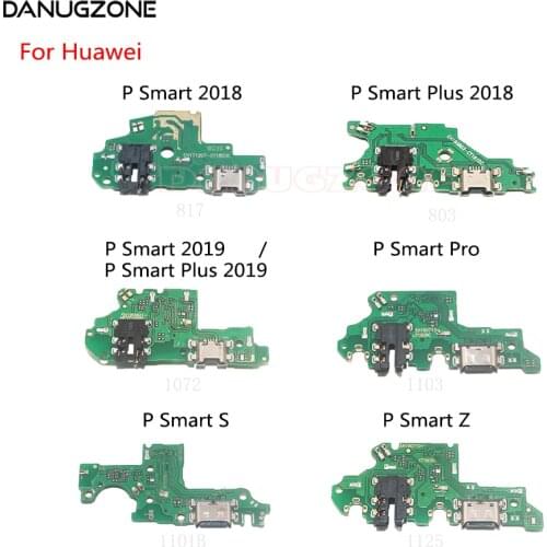 USB Charging Dock Port Socket Jack Plug Connector Charge Board Flex Cable For Huawei P Smart Plus 2019 2018 / P Smart Pro + 2019
