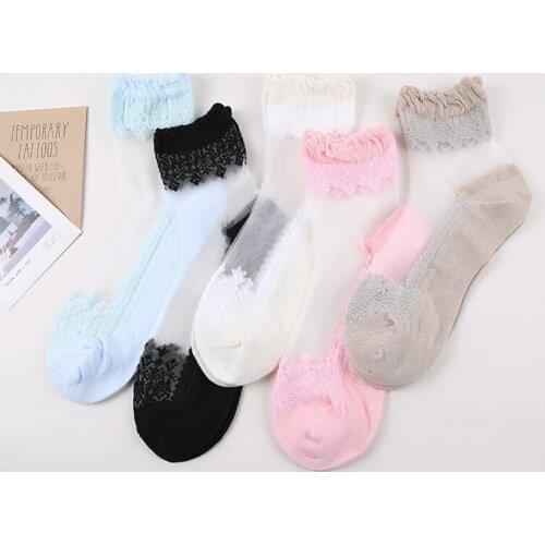 Women Lace Meias Socks Casual Winter Female Femininas Calcetines Floral Boot Short Socks Christmas Gift Ballet Socks