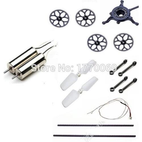 20pcs Wltoys XK K110 RC Helicopter Parts Tail Motor/Main gear/Main blade/Tail rotor blade/Swashplate/Tail motor wire/Liner/Link