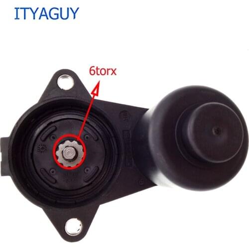 6/12-Teeth Black Rear Wheel Brake Caliper Servo Motor for Audi A6 C6 Allroad Avant 2007 2008 2009 2010 2011 OEM: 4F0 998 281B