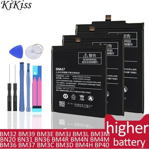 Battery BM3E BM3J BM3L BM3M BM40 BM4F BN20 BN31 BN36 For Xiaomi Mi 1S 2 3 4 5 5C 5S 5X 6 6X 7 8 9 9T 10 10T Pro SE A2 A3 Lite