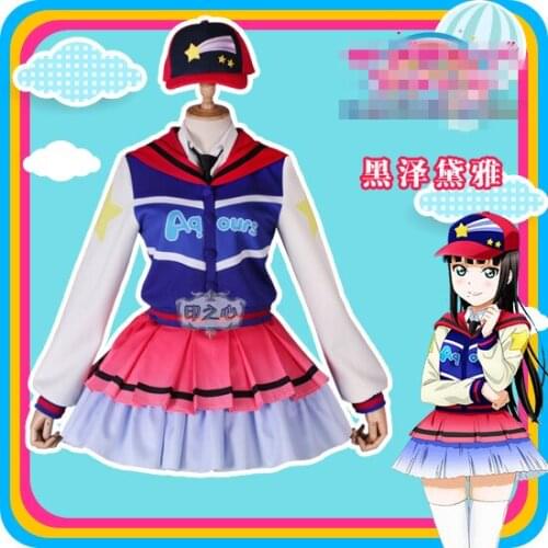 Anime cosplay 2019 Love live Sunshine Aqours Theater version cos Next Sparkling Kurosawa Dia Cosplay costume A