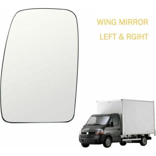 Car 85mm Left Wing Rear View Top Heated Lens Car Exterior Wing Mirror Glass GoodsFor Renault Master Vauxhall Movano 2010 - 2018