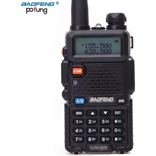 Baofeng UV-5R Interphone VHF 136-174 MHz & UHF 400-520 MHz UV5R Dual Band Dual Display Walkie Talkie two way radio ham radio