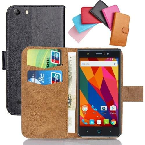 ZTE Blade A515 Case 5" 6 Colors Flip Soft Leather Crazy Horse Phone Cover Stand Function Cases Credit Card Wallet
