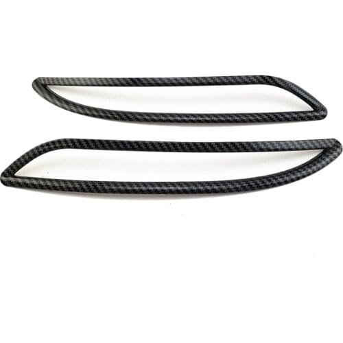 For MG 6 MG6 2020 2021 Carbon Fibre Car Rear Fog Light Lamp Decorative Frame Cover Trim Decorative Accessories