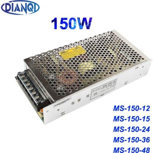 DIANQI power supply 12V 15V 24V 36V 48V 150w power suply 150w mini size led power supply unit ac dc converter 12.5A 10A 6.5A