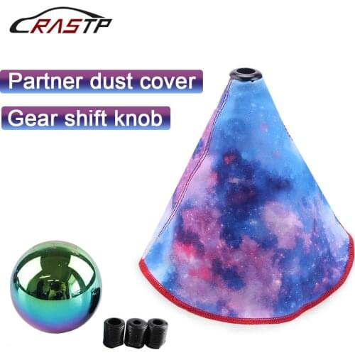 JDM Style Starry Sky Bride Canvas Shift Boot Lever Knob Cover Racing for Most Car Decorations RS-SFN070