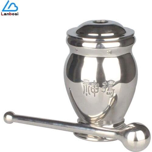 304 Stainless Steel Mashing Pot Mortar Mashing Body Garlic Chinese Medicine Pestle And Mortar Mashing Pot Garlic Masher