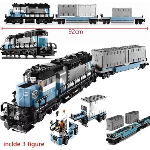 91006 1234Pcs Expert Ultimate Series Train Building Blocks Toys Gift Compatible with 10219 10194 Trains